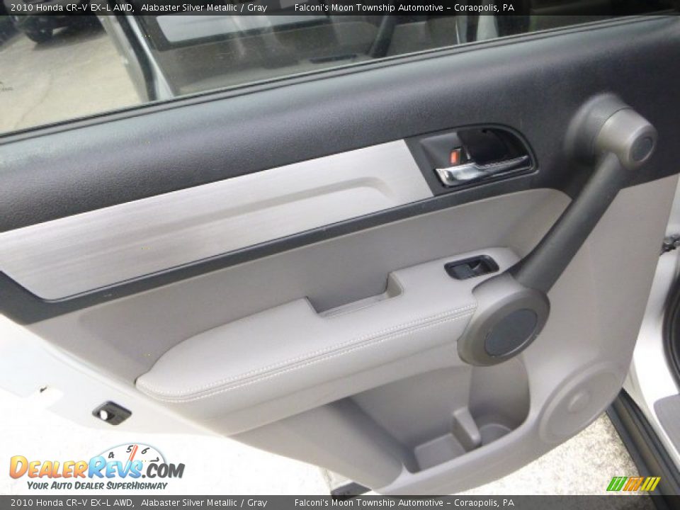 2010 Honda CR-V EX-L AWD Alabaster Silver Metallic / Gray Photo #18