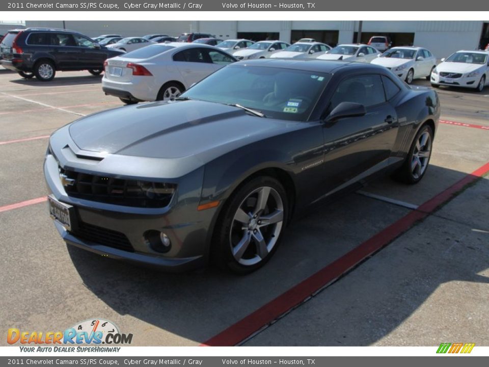 2011 Chevrolet Camaro SS/RS Coupe Cyber Gray Metallic / Gray Photo #11