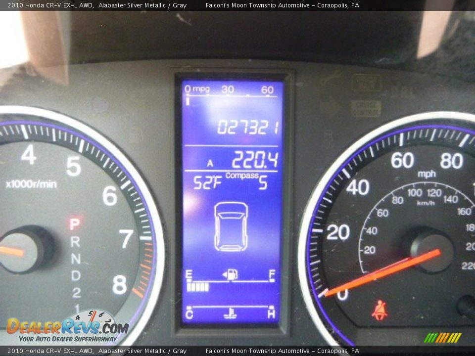 2010 Honda CR-V EX-L AWD Alabaster Silver Metallic / Gray Photo #24