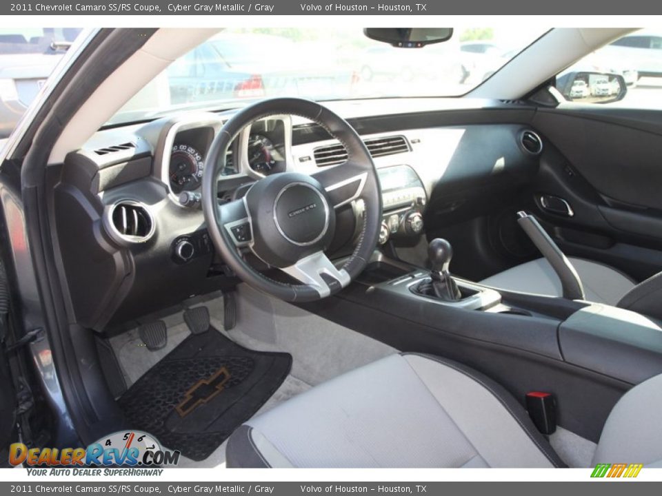 2011 Chevrolet Camaro SS/RS Coupe Cyber Gray Metallic / Gray Photo #14