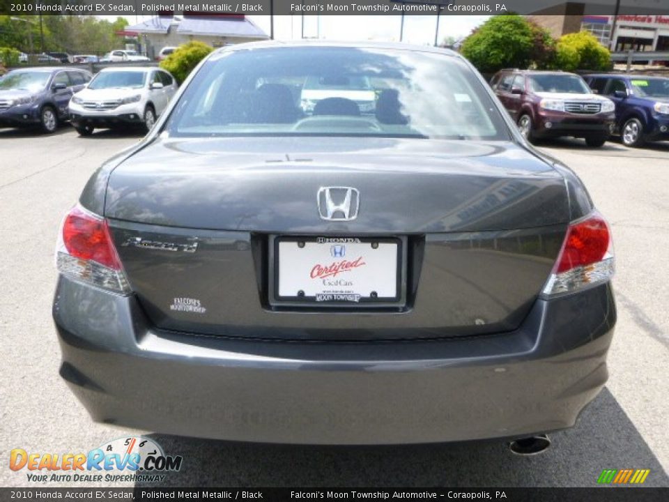 2010 Honda Accord EX Sedan Polished Metal Metallic / Black Photo #4
