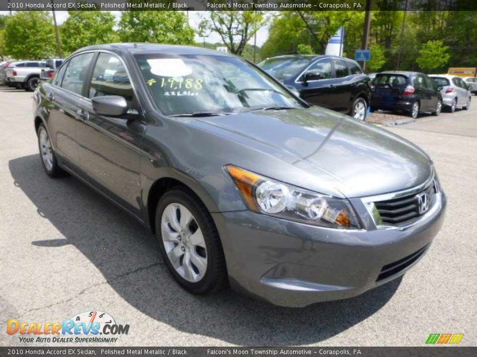 2010 Honda Accord EX Sedan Polished Metal Metallic / Black Photo #7