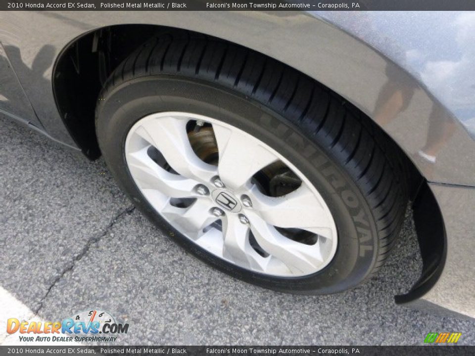 2010 Honda Accord EX Sedan Polished Metal Metallic / Black Photo #9