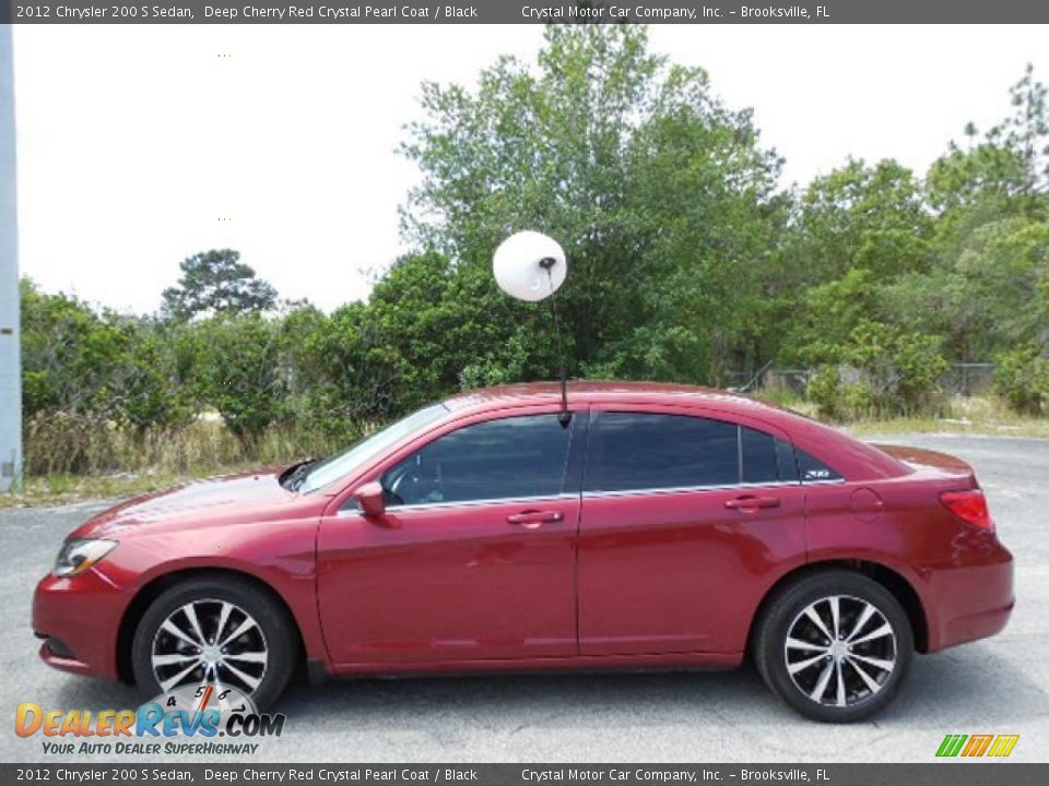 2012 Chrysler 200 S Sedan Deep Cherry Red Crystal Pearl Coat / Black Photo #2