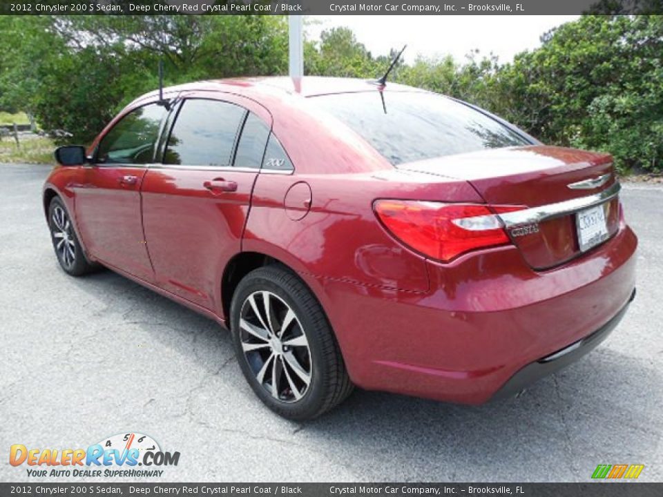 2012 Chrysler 200 S Sedan Deep Cherry Red Crystal Pearl Coat / Black Photo #3