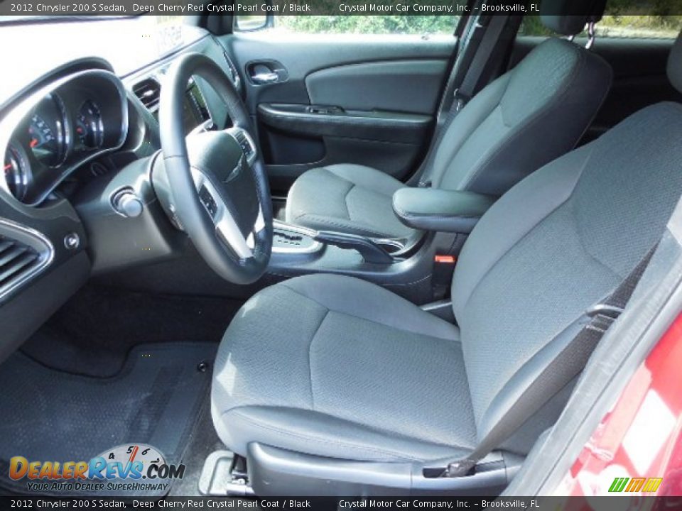 2012 Chrysler 200 S Sedan Deep Cherry Red Crystal Pearl Coat / Black Photo #4