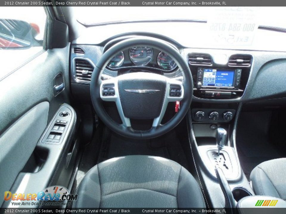 2012 Chrysler 200 S Sedan Deep Cherry Red Crystal Pearl Coat / Black Photo #6