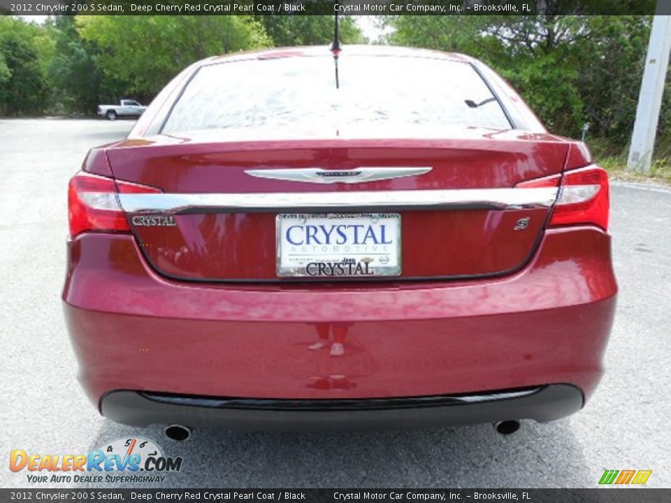 2012 Chrysler 200 S Sedan Deep Cherry Red Crystal Pearl Coat / Black Photo #7