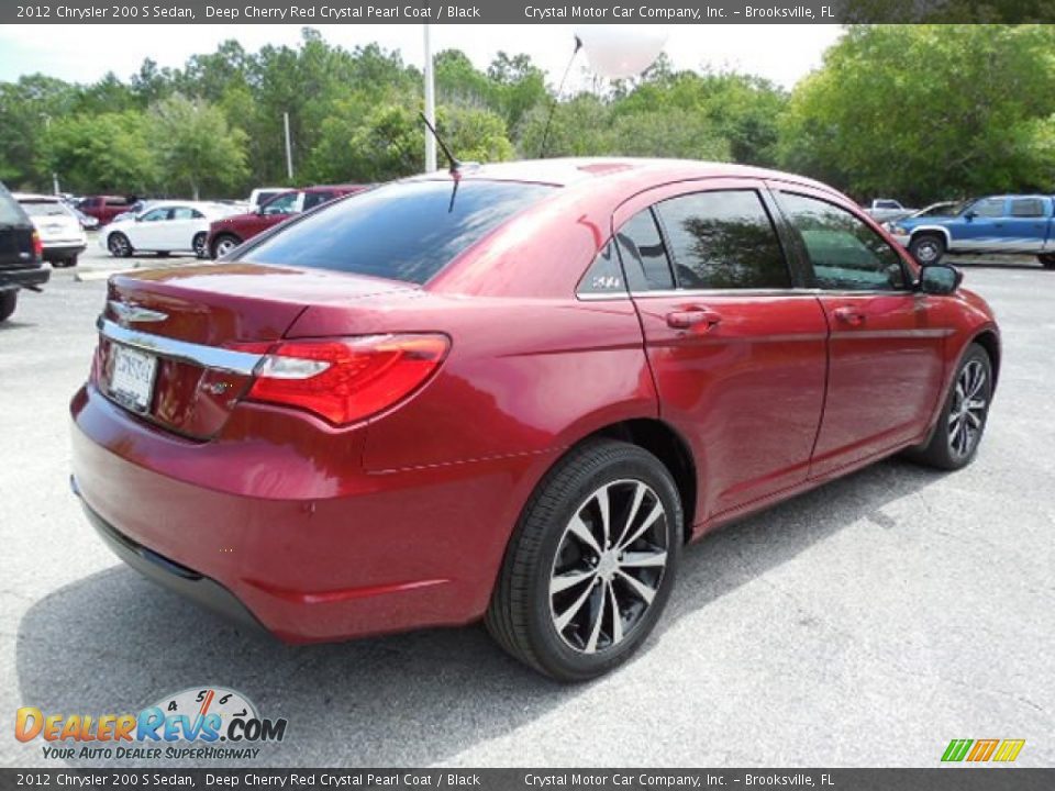 2012 Chrysler 200 S Sedan Deep Cherry Red Crystal Pearl Coat / Black Photo #8