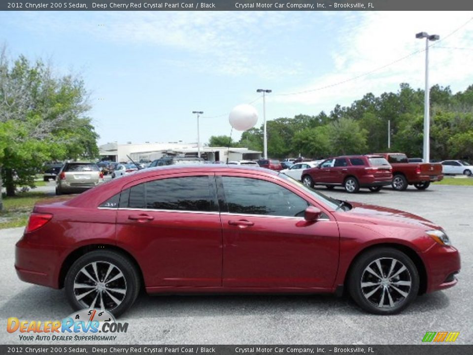 2012 Chrysler 200 S Sedan Deep Cherry Red Crystal Pearl Coat / Black Photo #9