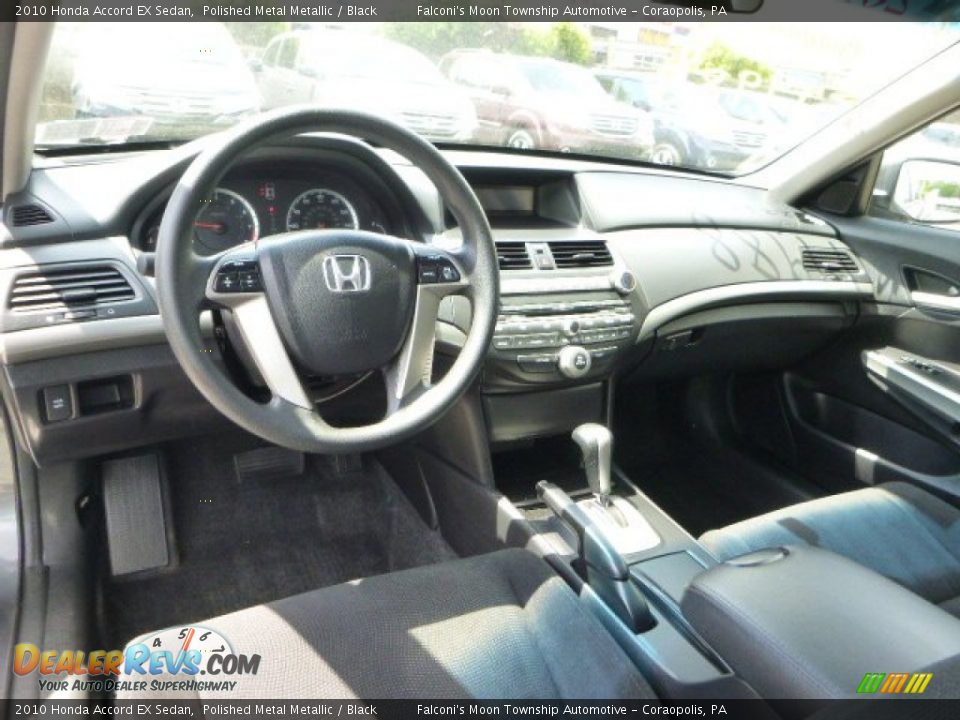 2010 Honda Accord EX Sedan Polished Metal Metallic / Black Photo #17