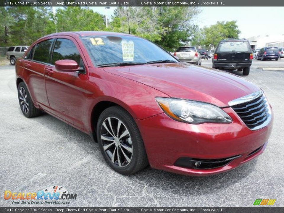 2012 Chrysler 200 S Sedan Deep Cherry Red Crystal Pearl Coat / Black Photo #10