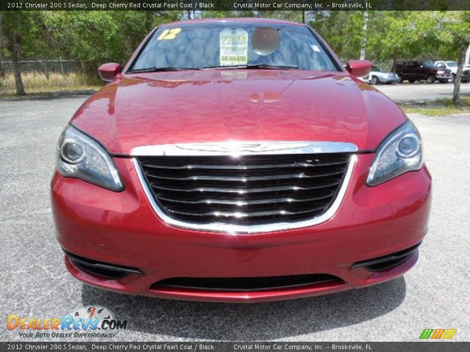 2012 Chrysler 200 S Sedan Deep Cherry Red Crystal Pearl Coat / Black Photo #13