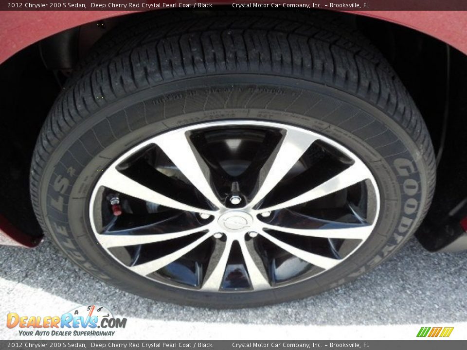 2012 Chrysler 200 S Sedan Deep Cherry Red Crystal Pearl Coat / Black Photo #14
