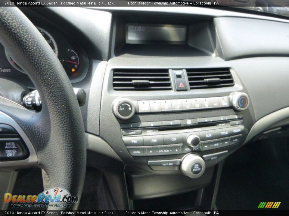 2010 Honda Accord EX Sedan Polished Metal Metallic / Black Photo #23