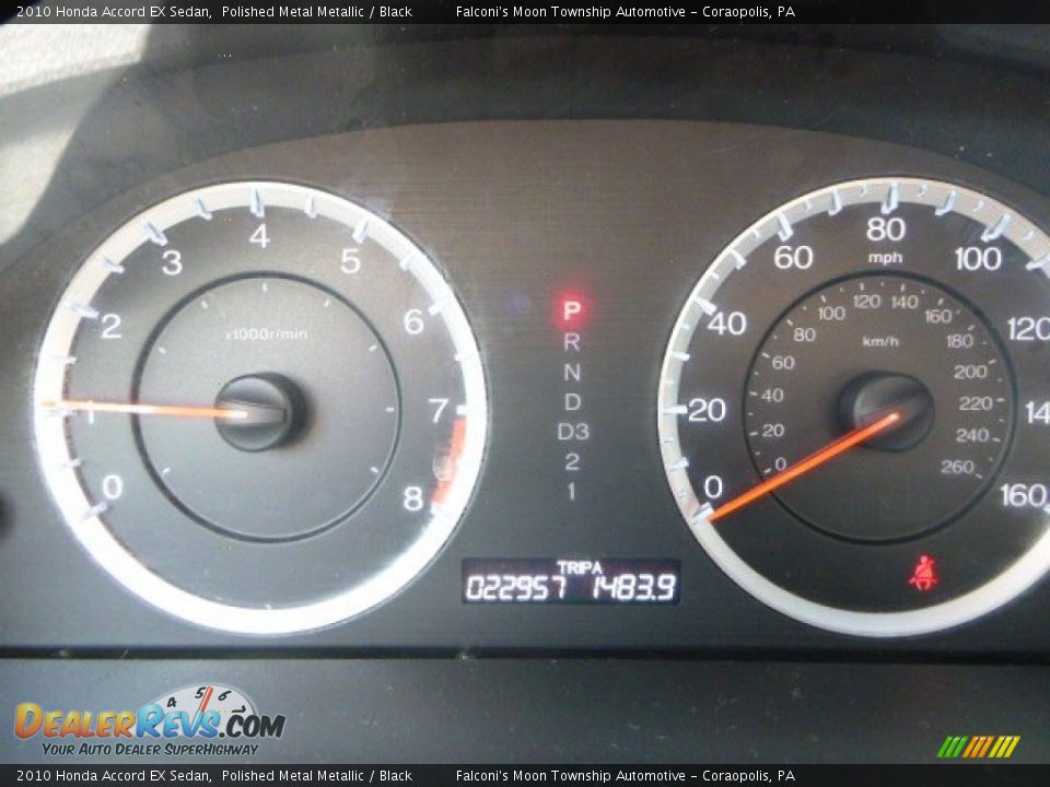 2010 Honda Accord EX Sedan Polished Metal Metallic / Black Photo #24