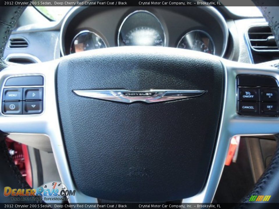 2012 Chrysler 200 S Sedan Deep Cherry Red Crystal Pearl Coat / Black Photo #21