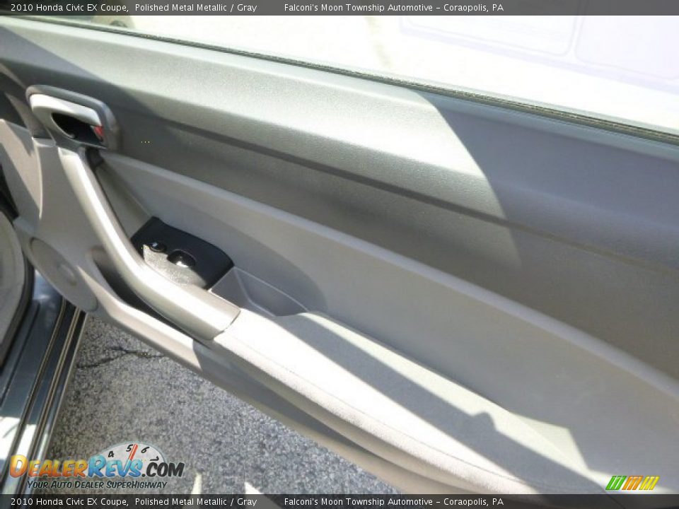 2010 Honda Civic EX Coupe Polished Metal Metallic / Gray Photo #12