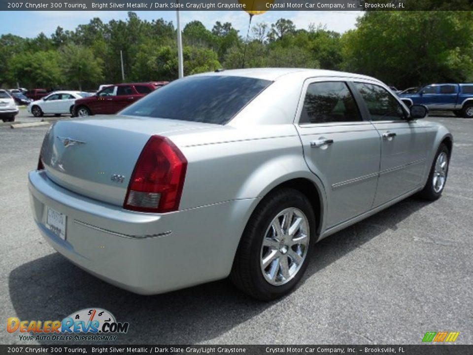 2007 Chrysler 300 Touring Bright Silver Metallic / Dark Slate Gray/Light Graystone Photo #8
