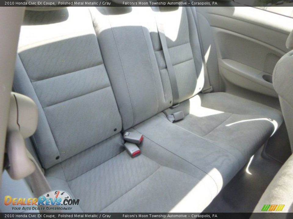 2010 Honda Civic EX Coupe Polished Metal Metallic / Gray Photo #13