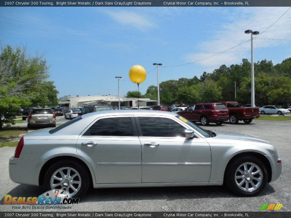 2007 Chrysler 300 Touring Bright Silver Metallic / Dark Slate Gray/Light Graystone Photo #9