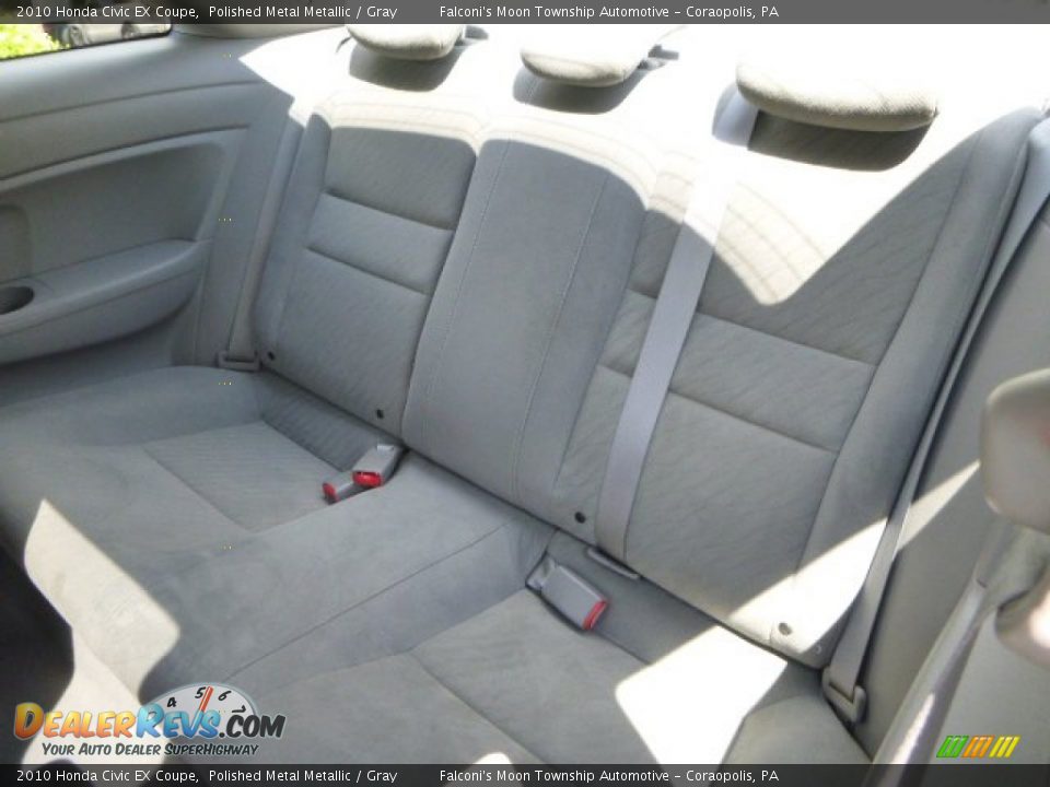 2010 Honda Civic EX Coupe Polished Metal Metallic / Gray Photo #15