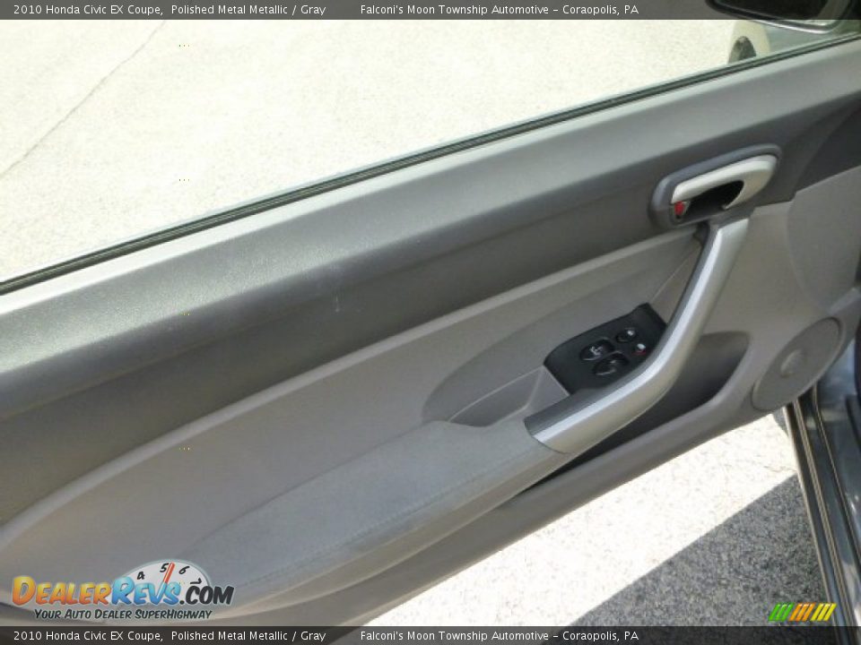 2010 Honda Civic EX Coupe Polished Metal Metallic / Gray Photo #17