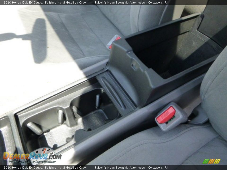 2010 Honda Civic EX Coupe Polished Metal Metallic / Gray Photo #22
