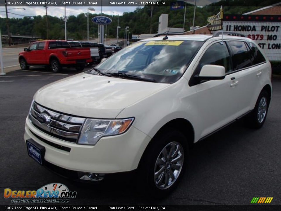 2007 Ford Edge SEL Plus AWD Creme Brulee / Camel Photo #4