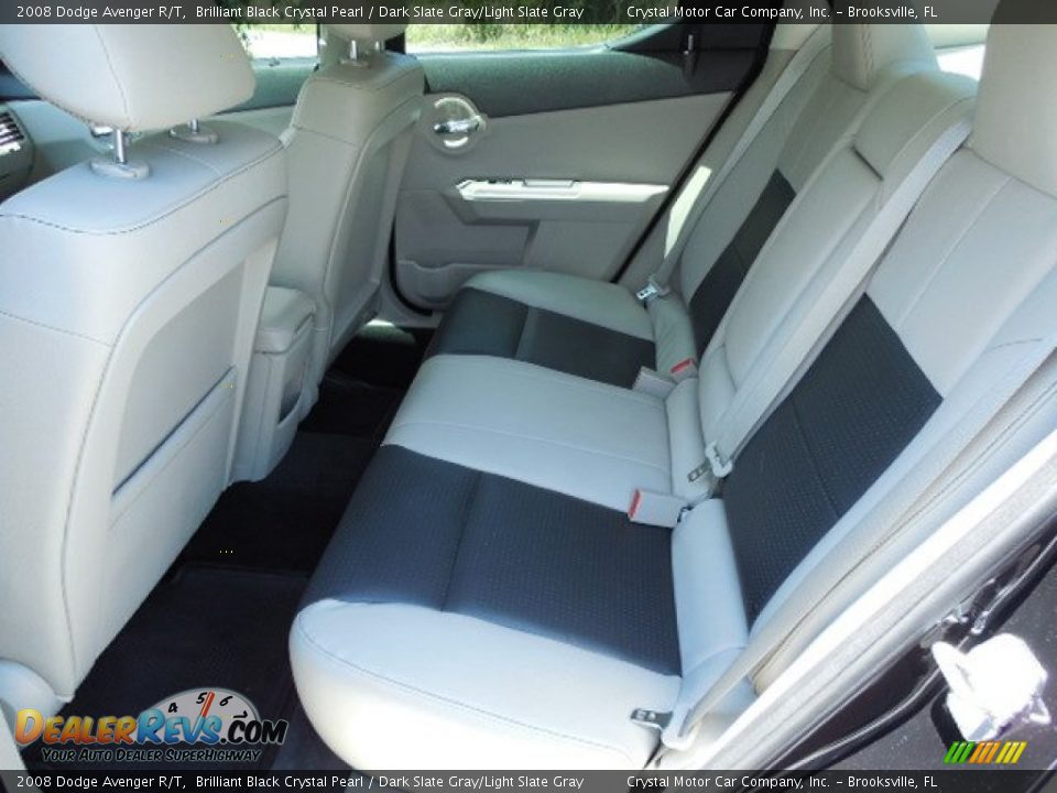 2008 Dodge Avenger R/T Brilliant Black Crystal Pearl / Dark Slate Gray/Light Slate Gray Photo #5