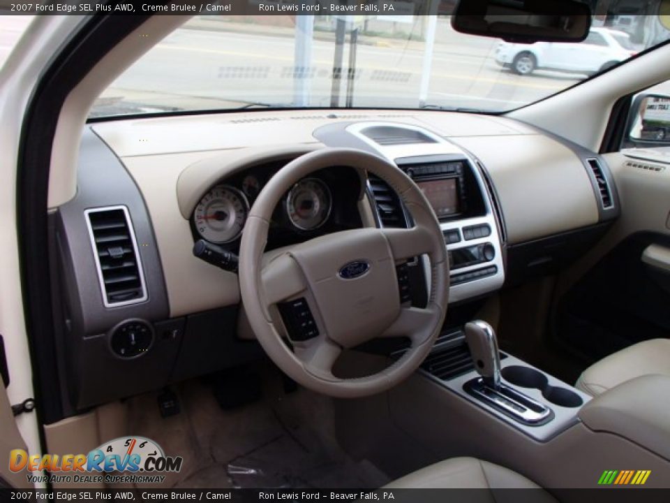 2007 Ford Edge SEL Plus AWD Creme Brulee / Camel Photo #10
