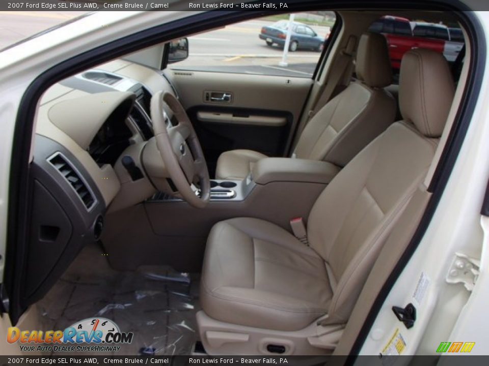 2007 Ford Edge SEL Plus AWD Creme Brulee / Camel Photo #11