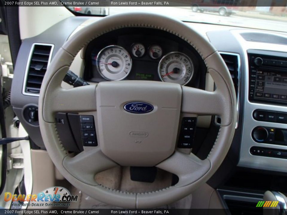 2007 Ford Edge SEL Plus AWD Creme Brulee / Camel Photo #18
