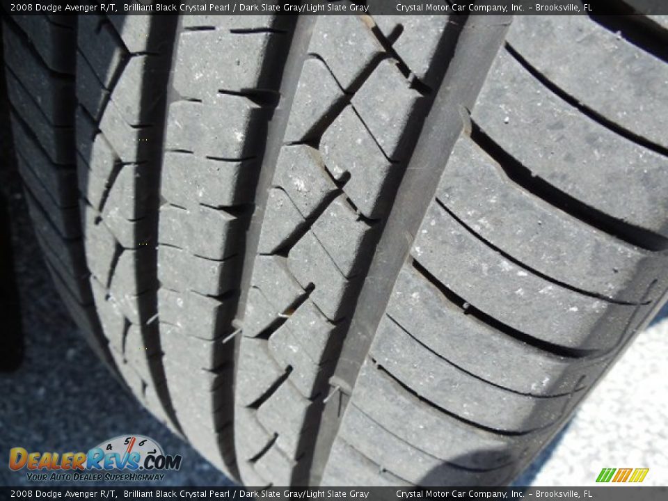 2008 Dodge Avenger R/T Brilliant Black Crystal Pearl / Dark Slate Gray/Light Slate Gray Photo #15