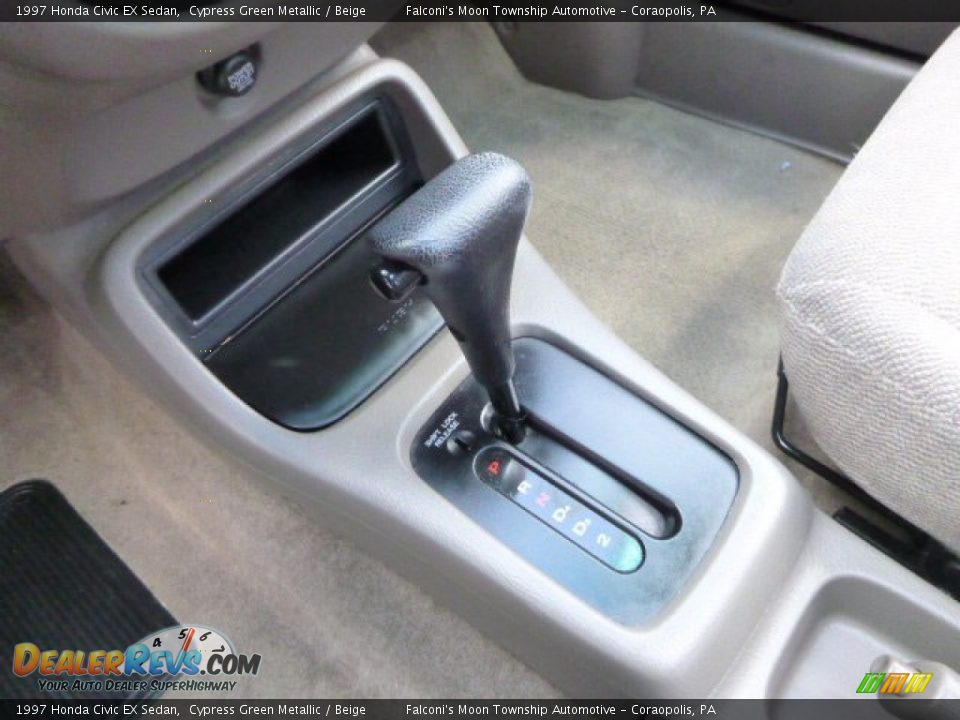 1997 Honda Civic EX Sedan Cypress Green Metallic / Beige Photo #20