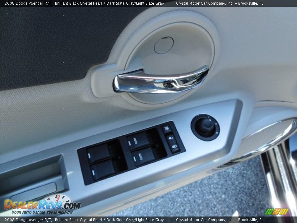 2008 Dodge Avenger R/T Brilliant Black Crystal Pearl / Dark Slate Gray/Light Slate Gray Photo #17