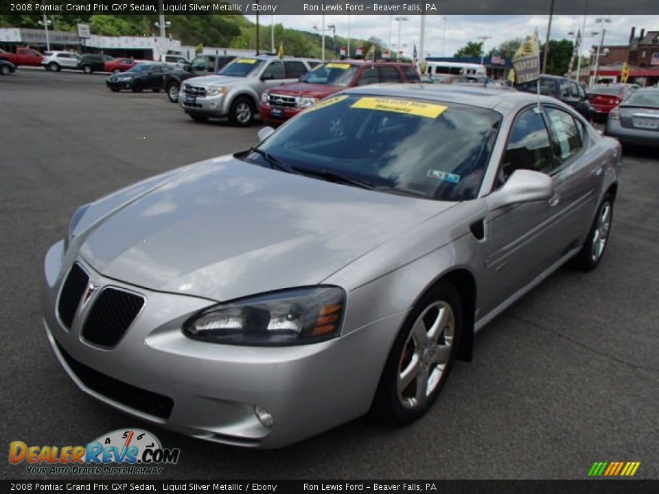 2008 Pontiac Grand Prix GXP Sedan Liquid Silver Metallic / Ebony Photo #4