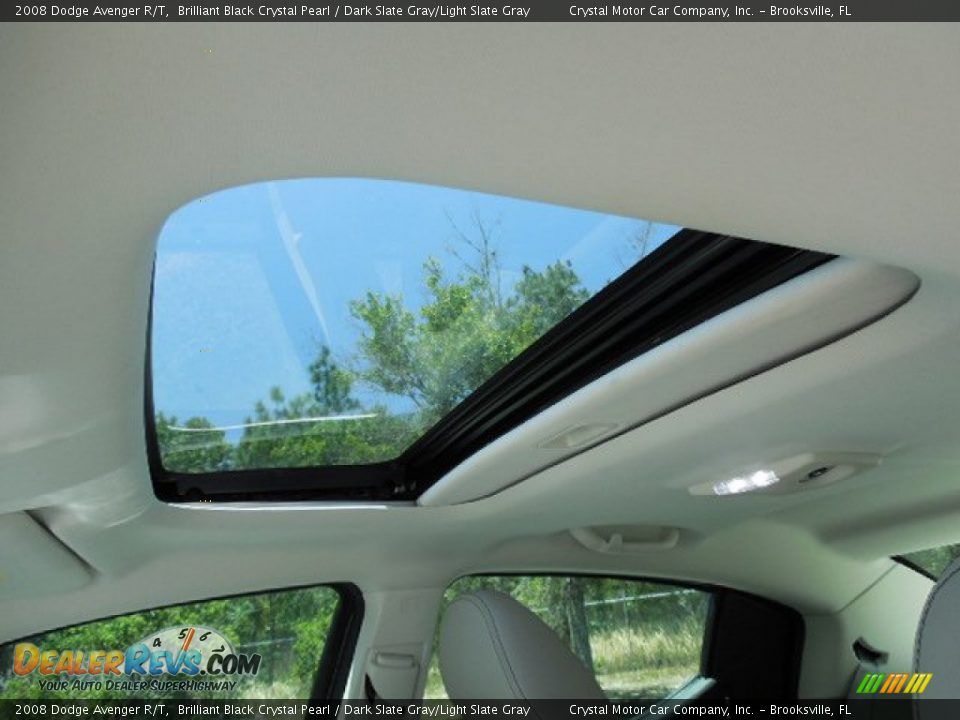 2008 Dodge Avenger R/T Brilliant Black Crystal Pearl / Dark Slate Gray/Light Slate Gray Photo #21