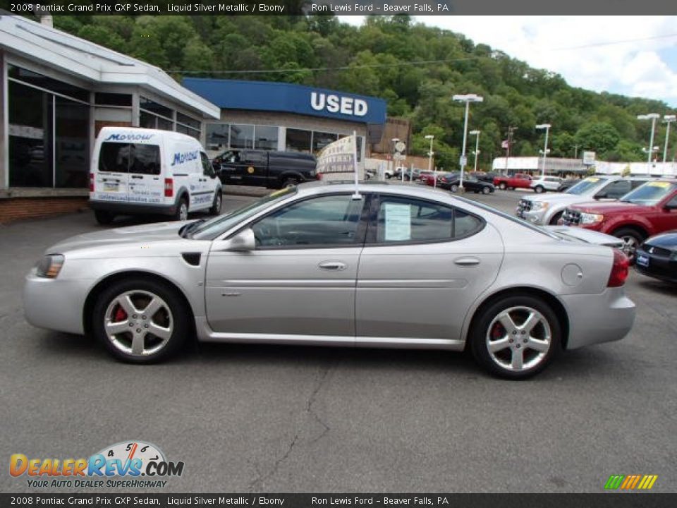 2008 Pontiac Grand Prix GXP Sedan Liquid Silver Metallic / Ebony Photo #5