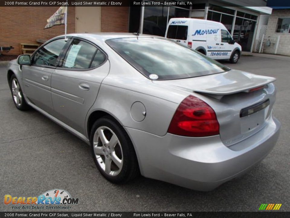 2008 Pontiac Grand Prix GXP Sedan Liquid Silver Metallic / Ebony Photo #6