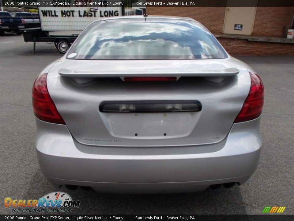 2008 Pontiac Grand Prix GXP Sedan Liquid Silver Metallic / Ebony Photo #7