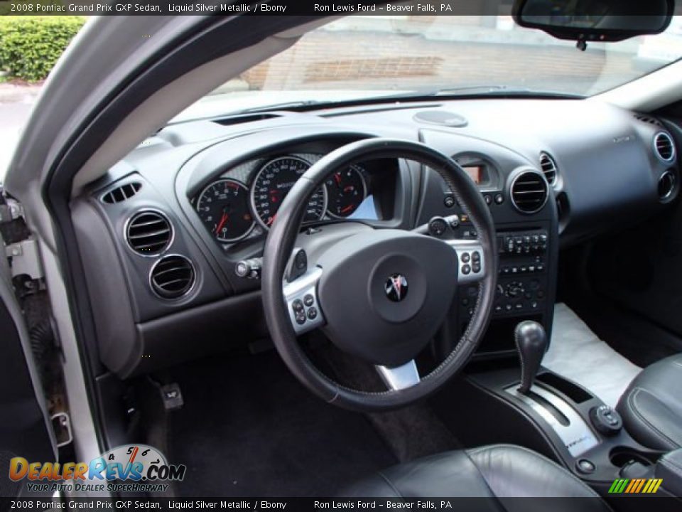 2008 Pontiac Grand Prix GXP Sedan Liquid Silver Metallic / Ebony Photo #10