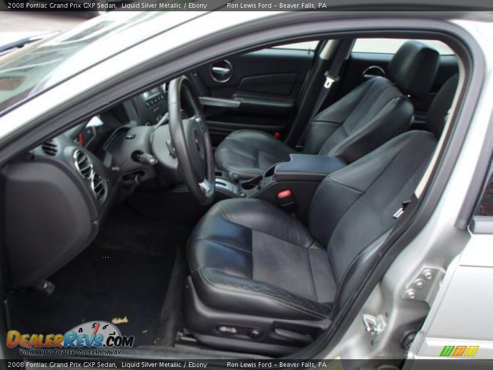 2008 Pontiac Grand Prix GXP Sedan Liquid Silver Metallic / Ebony Photo #11