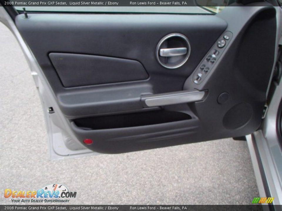 2008 Pontiac Grand Prix GXP Sedan Liquid Silver Metallic / Ebony Photo #12