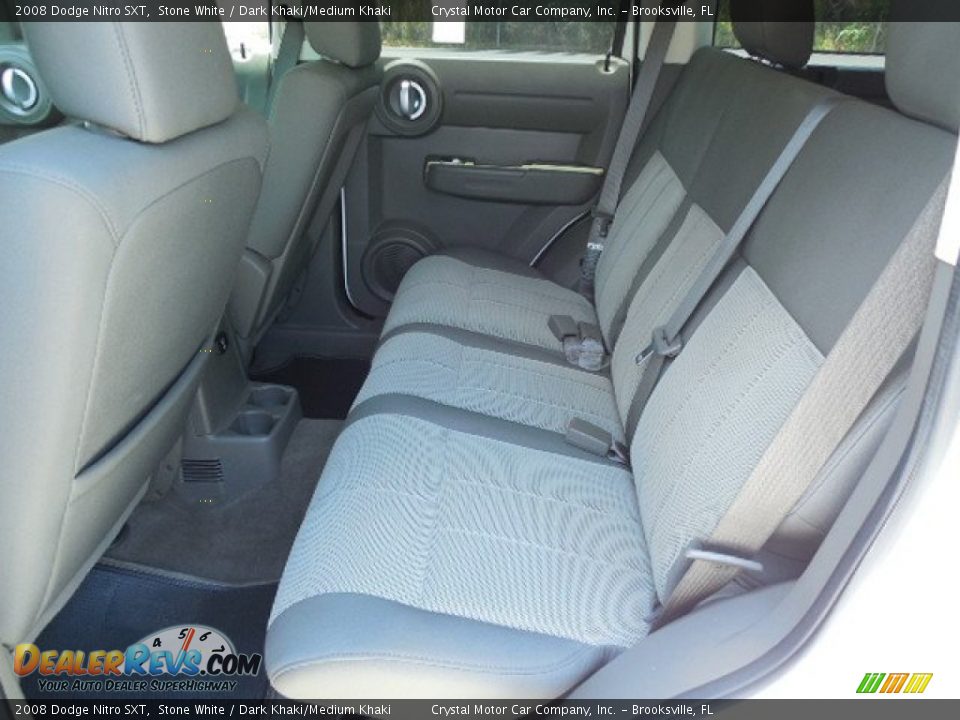2008 Dodge Nitro SXT Stone White / Dark Khaki/Medium Khaki Photo #5