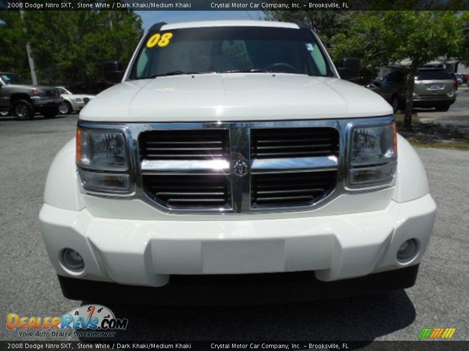 2008 Dodge Nitro SXT Stone White / Dark Khaki/Medium Khaki Photo #13