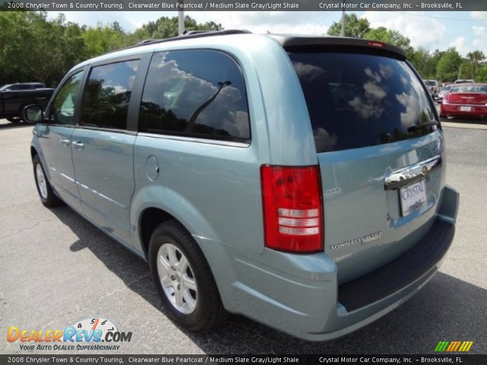 2008 Chrysler Town & Country Touring Clearwater Blue Pearlcoat / Medium Slate Gray/Light Shale Photo #3