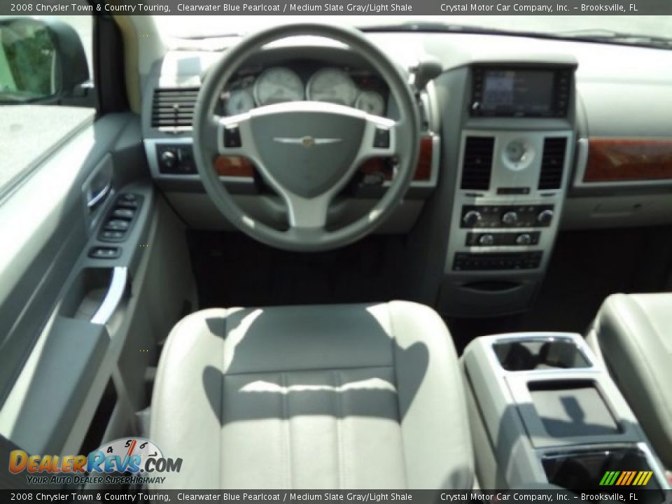 2008 Chrysler Town & Country Touring Clearwater Blue Pearlcoat / Medium Slate Gray/Light Shale Photo #7