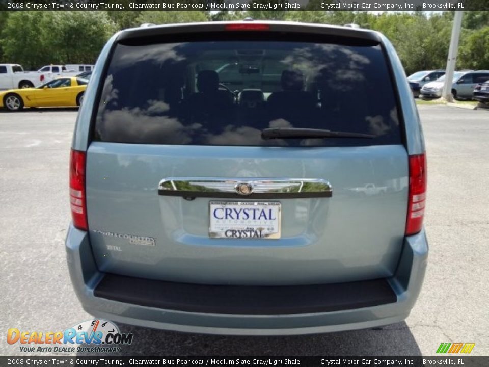 2008 Chrysler Town & Country Touring Clearwater Blue Pearlcoat / Medium Slate Gray/Light Shale Photo #9