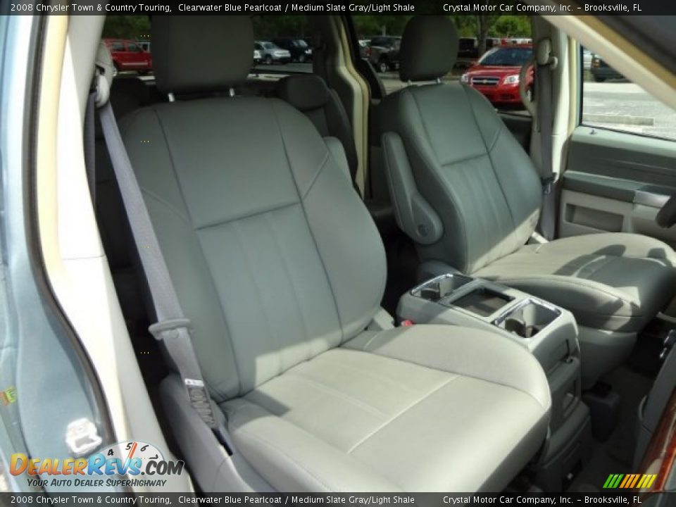 2008 Chrysler Town & Country Touring Clearwater Blue Pearlcoat / Medium Slate Gray/Light Shale Photo #14